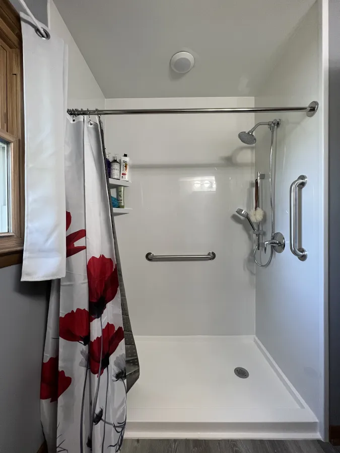Waterloo wi tub to shower conversion smooth white