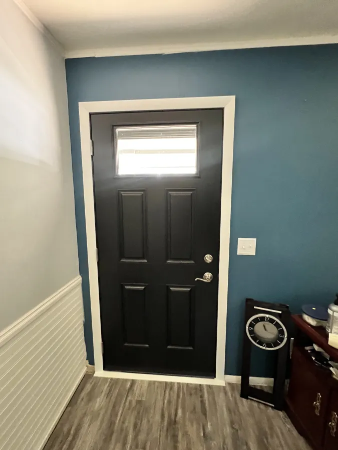 Delavan WI front Door Replacement interior view coal black Delavan WI front Door Replacement interior view coal black