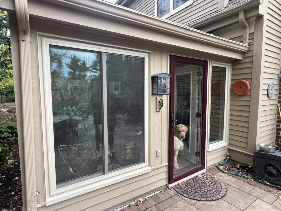 Mequon WI Triple pane glass sliding window replacement exterior Mequon WI Triple pane glass sliding window replacement exterior