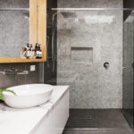 Best modern bathroom shower remodeling in New Berlin, WI by TightSeal Exteriors & Baths